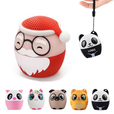 Portable Rechargeable Animal Wireless Bluetooth Mini Speaker with Lanyard