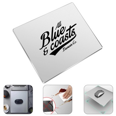 Aluminum Leather Dual-sided Mouse Pad