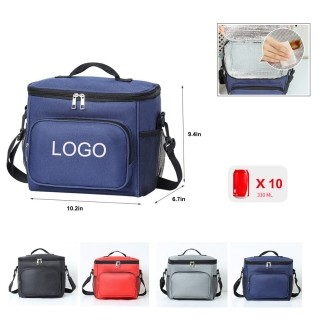 Portable Insulated Lunch Cooler With Handle