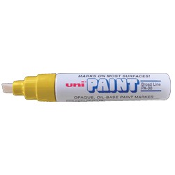 Metallic Gold Uni Paint Windshield Marker
