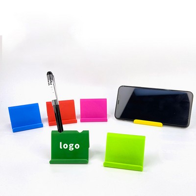 Two in One Desktop Plastic Phone Stand With Pen Slot Desktop Organizer Multi Function