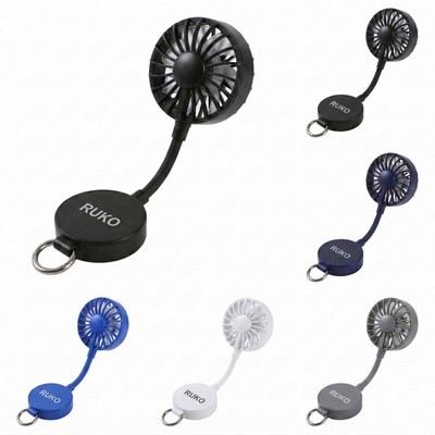 Rechargeable Portable Clip Fan with Magnetic Base and Adjustable Neck