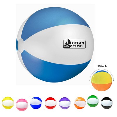 16" Two-Tone Beach Ball Inflatable