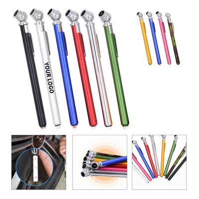 Mini Tire Pressure Pen Keychain Gauge 10-50psi for Automotive Safety