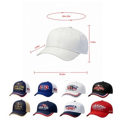 Custom Logo USA 250th Anniversary Baseball Cap