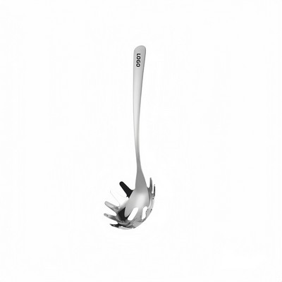 304 Stainless Steel Silver Pasta Strainer Spoon For Draining Noodles