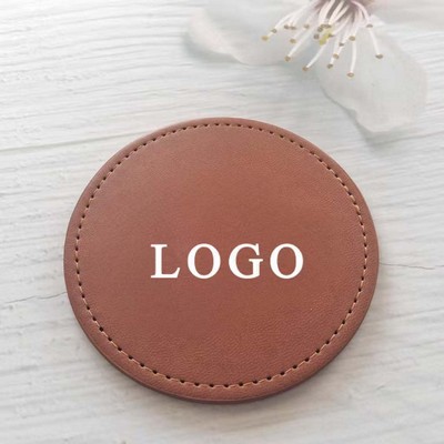 Rounded Leather Coasters