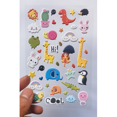 4'' X 5.91'' Matte Foam Sticker Backing/Bubble Sticker/ Puffy Sticker