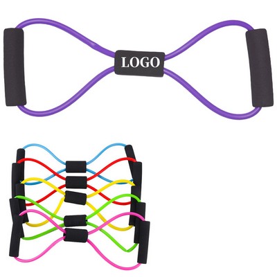 TPE Figure Eight Workout Resistance Tube Band
