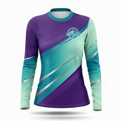 Women's Cotton Feel Long Sleeve T Shirt Sublimated