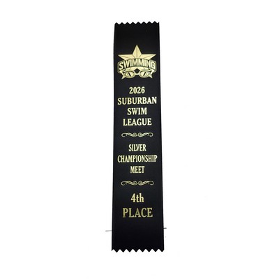 Custom Flat Ribbon w/ Pinked Edge (2"x 10")