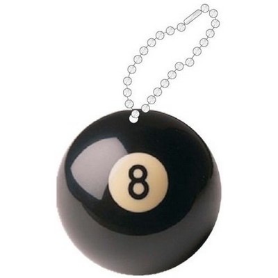 8-Ball Promotional Key Chain w/ Black Back (2 Square Inch)