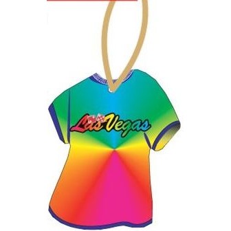 Las Vegas w/ Dice T-Shirt Promotional Ornament on Black Back (4 Square Inch)