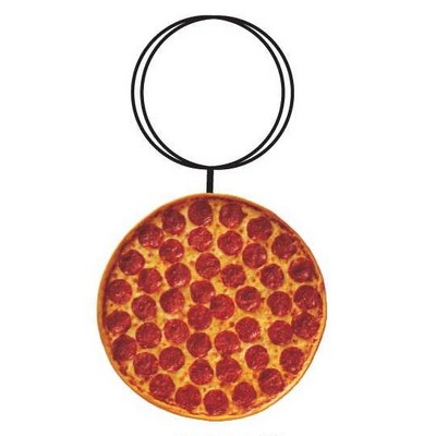 Pizza Executive Key Chain w/Mirrored Back (4 Square Inch)