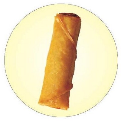 Egg Roll Round Metal Photo Magnet (2 1/2")
