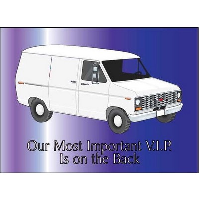 White Panel Van Rectangle Photo Hand Mirror (2½"x3½")