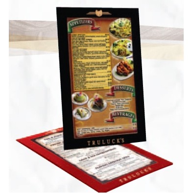 Trenton Menu Board w/ 1" Border (8 1/2"x11" Front & Back)