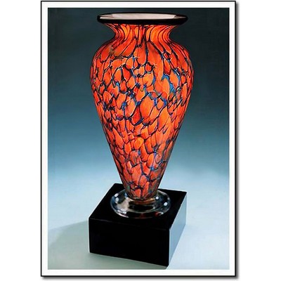 Indigo Monarch Athena Vase w/o Marble Base (3.75"x8")