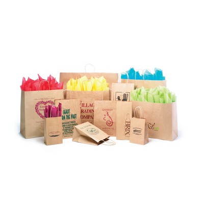 Short Run Natural Kraft Paper Shopping Bag (6.5"x3.5"x8.5")