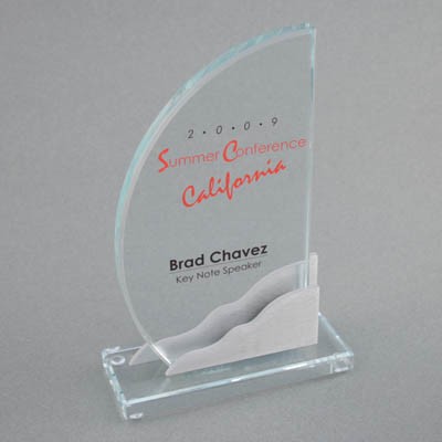 Prestige Aluminum 2 Award (6 1/2"x9 13/16"x3")