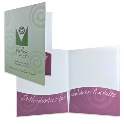9"x12" Wavy Pockets Presentation Printed in Full Color 4/0