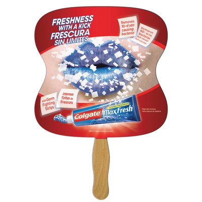 Hourglass Hand Fan Full Color (1 Side)