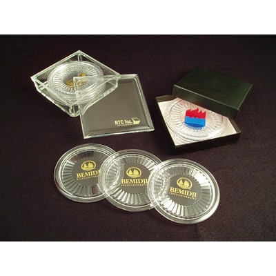 Coaster Set In a Black Gift Box