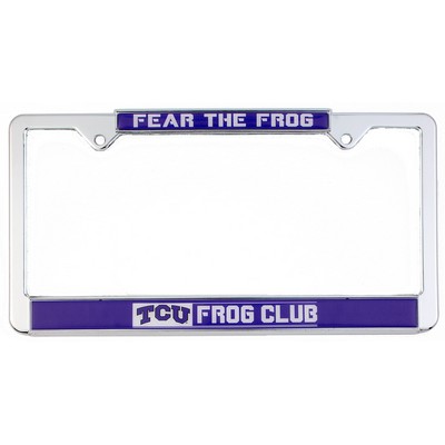 Chrome Plated Plastic Signature Dome Chrome Plate Frame w/Chrome Material