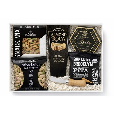 Snack Gift Box with Cheese, Crackers & More