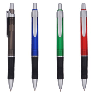 Plastic Ballpoint Budget Pen Click Action (Screened)