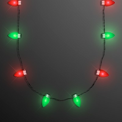 Christmas Light Necklace with 1" Bulbs - BLANK
