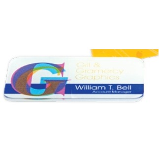 Full Color Clear Acrylic Badges (1½"x3")