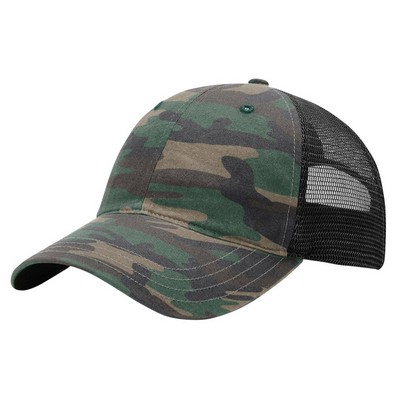 Richardson® Garment Washed Printed Trucker Cap (Embroidered)