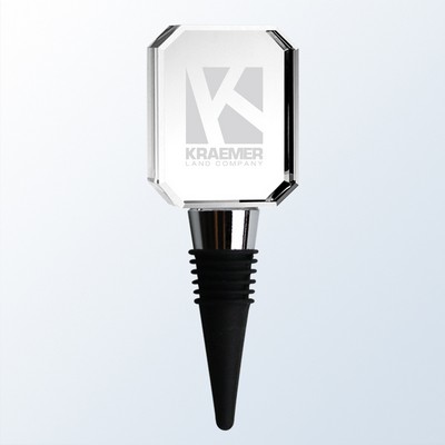 Octagon Crystal Wine Stopper