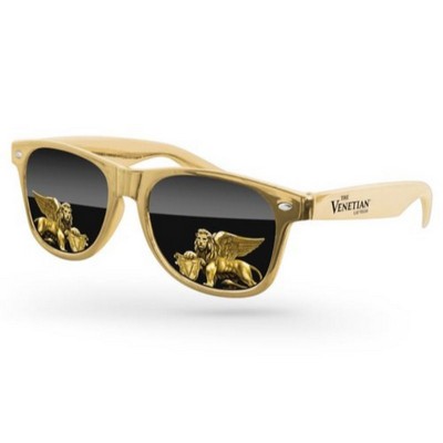 Metallic Retro Sunglasses