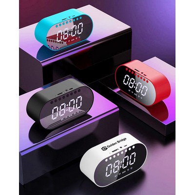 Mirror Clock Wireless Speaker Alarm Speaker