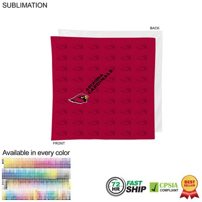72 Hr Fast Ship - Square Bandana, Sublimated Edge to Edge 1 side (22"x22")