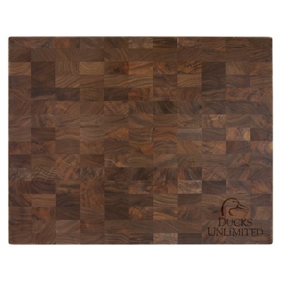 16" x 13" x 1 3/8" Walnut Butcher Block