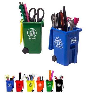 Mini Curbside Trash Bin Pen Holder