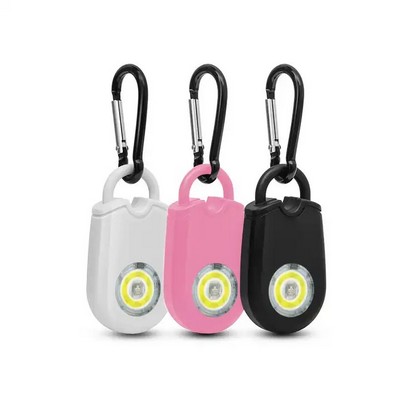 Soft-Touch LED Light & Alarm Key Chain