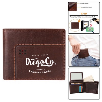 Slim Genuine Leather Wallet