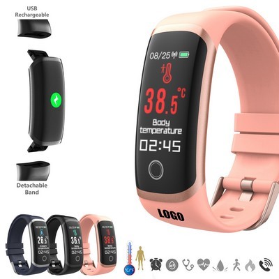 3-in-1 Health Monitor Precision Smart Watch with Continuous Body Temperature Sensor