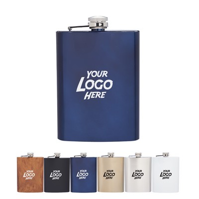 Stainless Steel Hip Flasks - 8 oz