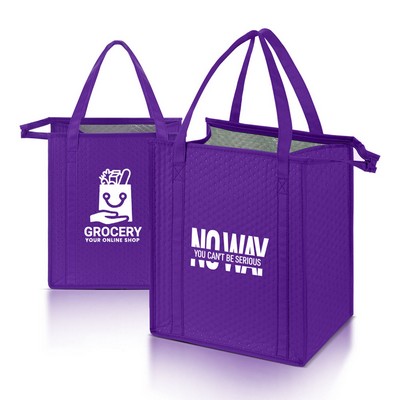 Thermal Grocery Cooler Tote Bag (Ocean)