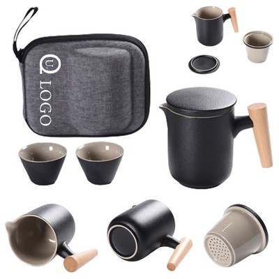 3-Piece Travel Tea Set w/ Case