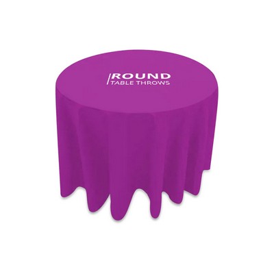 Round Table Throws, Standard Polyester Fabric (31.5" x 29")