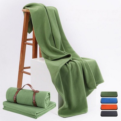 300gsm Polar Fleece Studio Throw & Travel Blanket