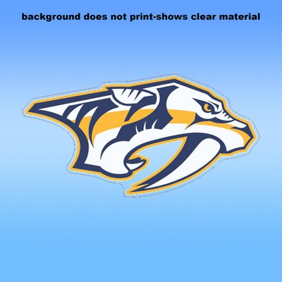 Clear Removable Glass Decals (8"X7.5") - Removeable. Repositionable. Custom Shape