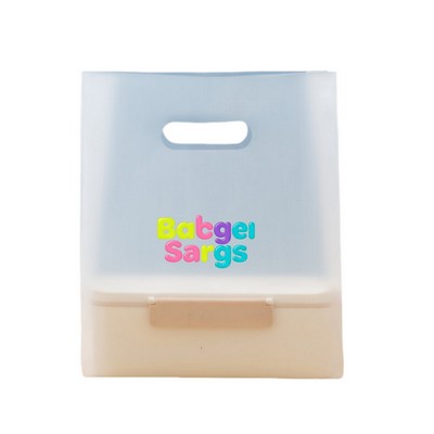 Frosted Plastic Gift Bags