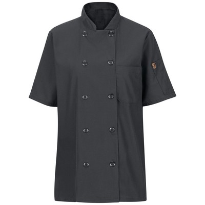 Red Kap® Men's Short Sleeve Chef Coat with OilBlok + MIMIX®